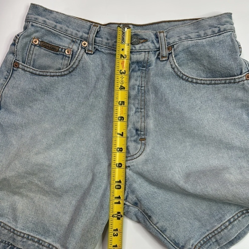 Calvin Klein Denim Button Fly Shorts Size 7